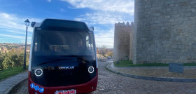 El transporte publico de avila prueba el microbus e centro de otokar