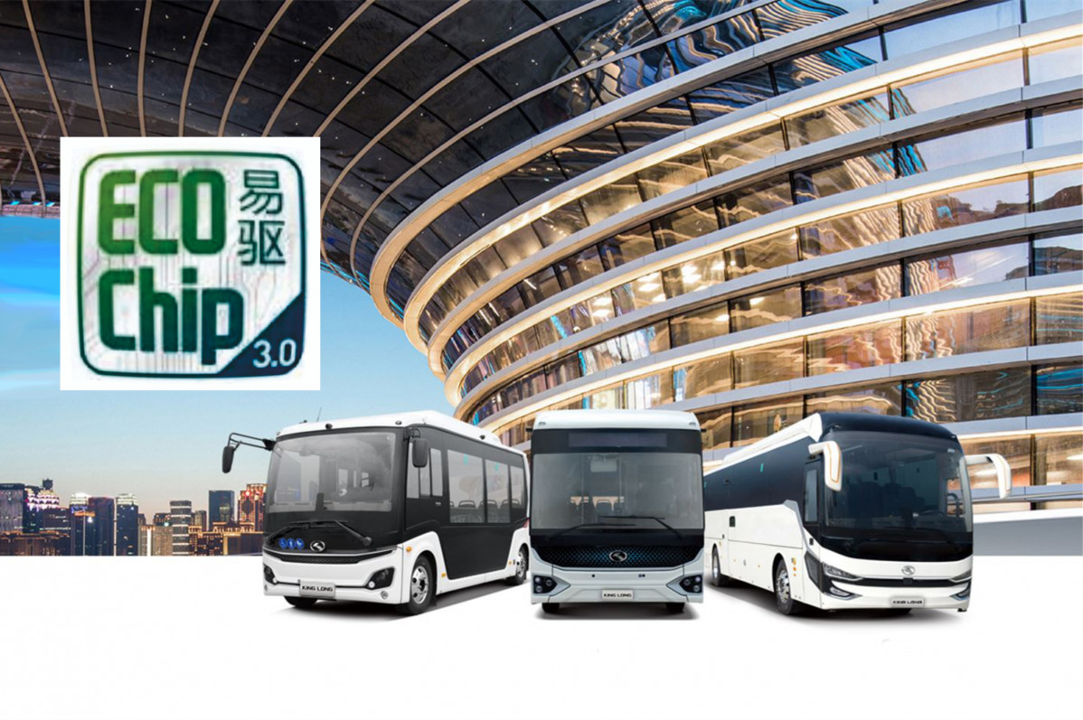 King long incorpora un eco chip 3 en toda su gama de autobuses electricos