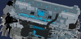 Volvo avanza en el motor de combustion a base de hidrogeno