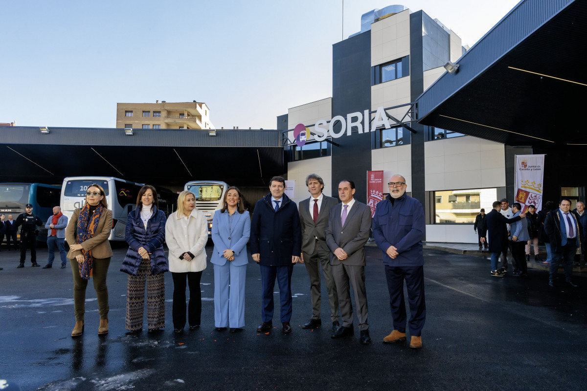 Soria inaugura la nueva estacion de autobuses