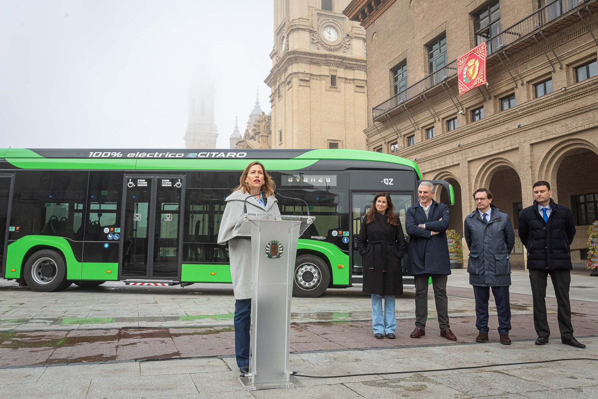 Avanza zaragoza sumara 40 autobuses electricos mercedes benz ecitaro