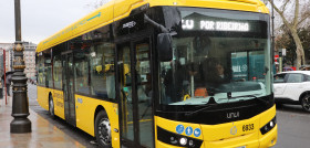 Ourense incorpora su primer autobus electrico de unvi
