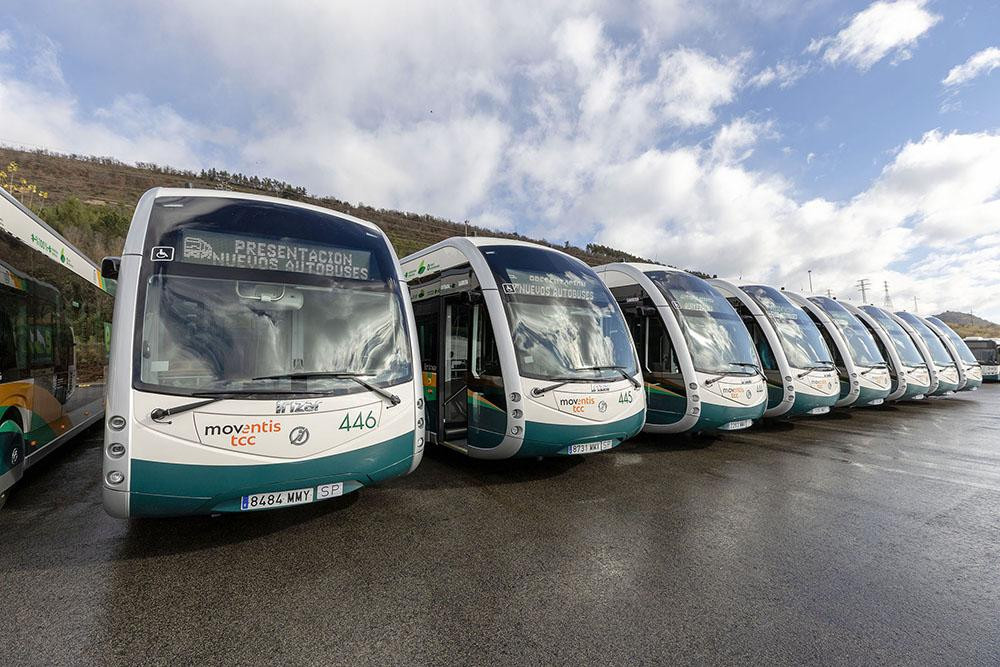 La mcp incorpora nueve autobuses electricos a la flota del tuc de pamplona