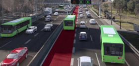 Transportes formaliza las obras del carril busvao en la autovia a 2
