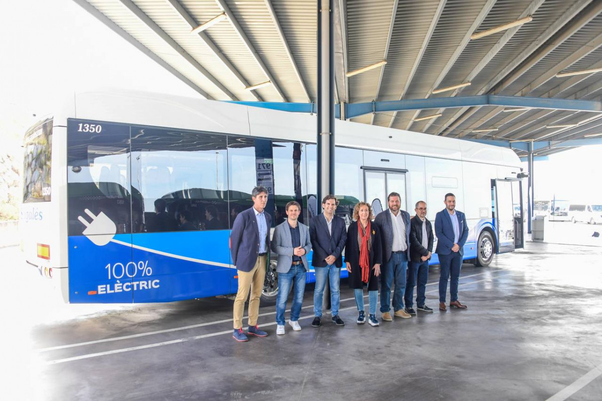 Sagales incorpora tres autobuses electricos en la linea mollet granollers