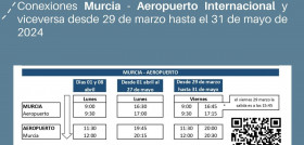 La region de murcia amplia el horario del autobus que conecta el aeropuerto con murcia y cartagena