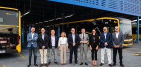 Guaguas municipales presenta cuatro autobuses electricos de man
