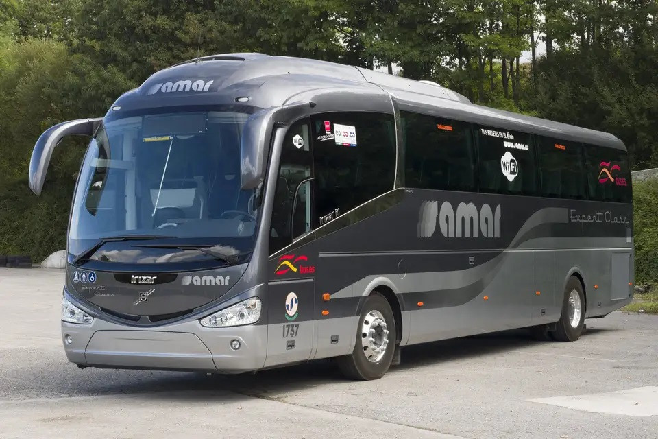 El uso del transporte interurbano en autobus crece un 20 en febrero