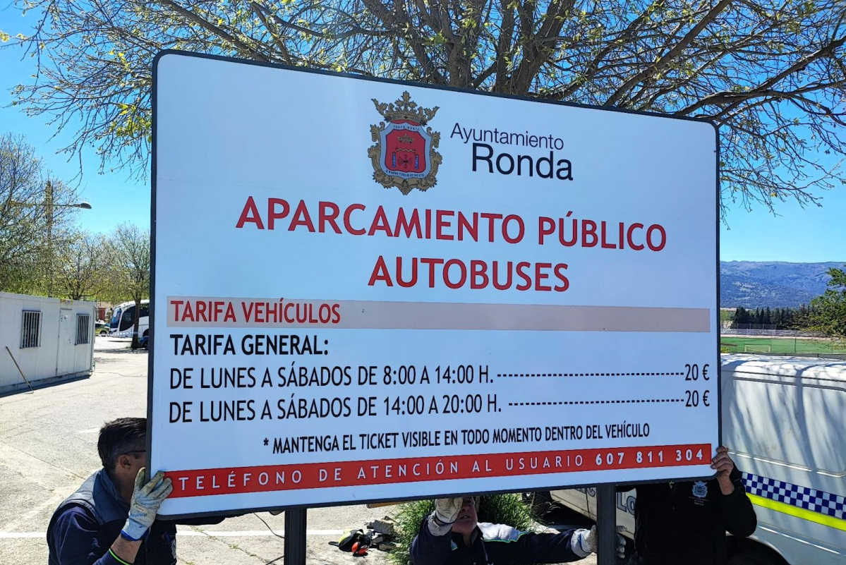 Ronda es el aparcamiento mas caro de espana para los autobuses