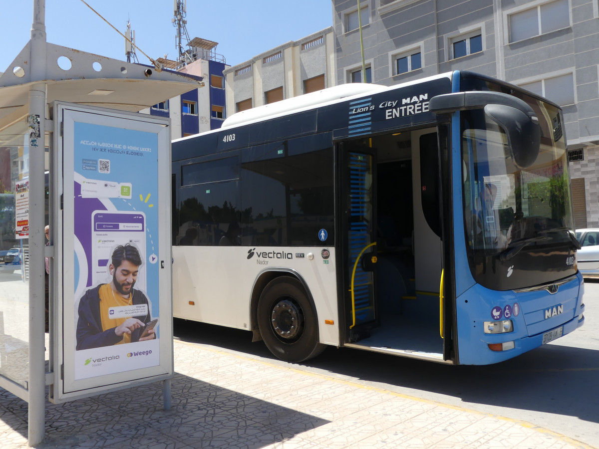 Vectalia y weego digitalizan el transporte publico de nador