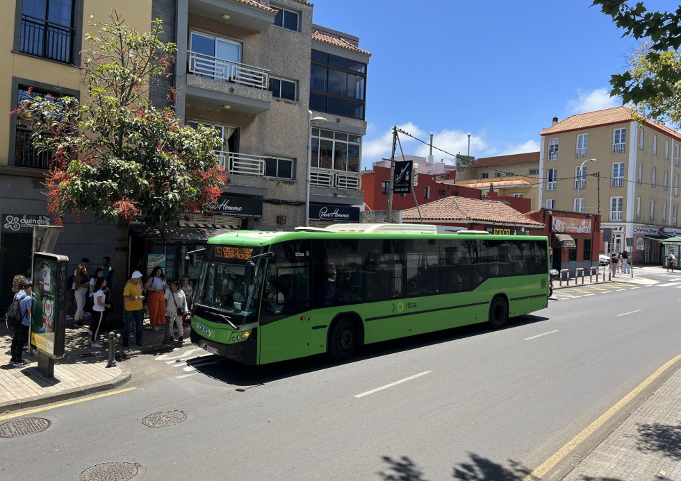 La demanda de titsa crece un 25 hasta abril