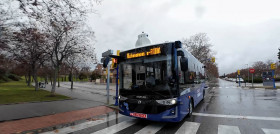 Ruiz finaliza la prueba al autobus autonomo de karsan