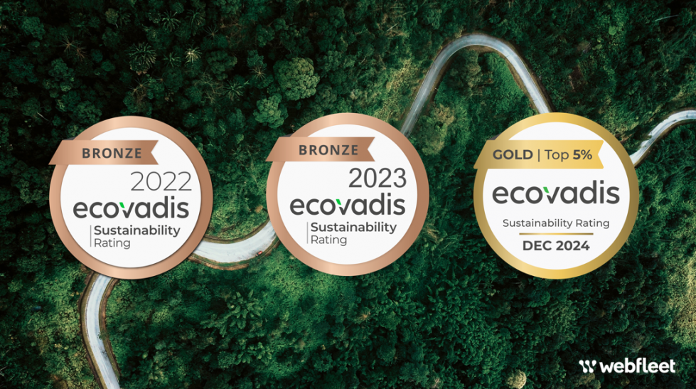 Webfleet obtiene la calificacion oro de ecoVadis