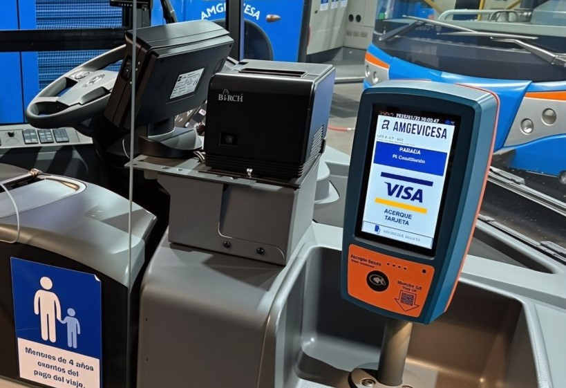 Amgevicesa habilita el pago con tarjeta en los nuevos autobuses