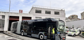 La compania de tranvias prueba el autobus electrico articulado de byd y castrosua