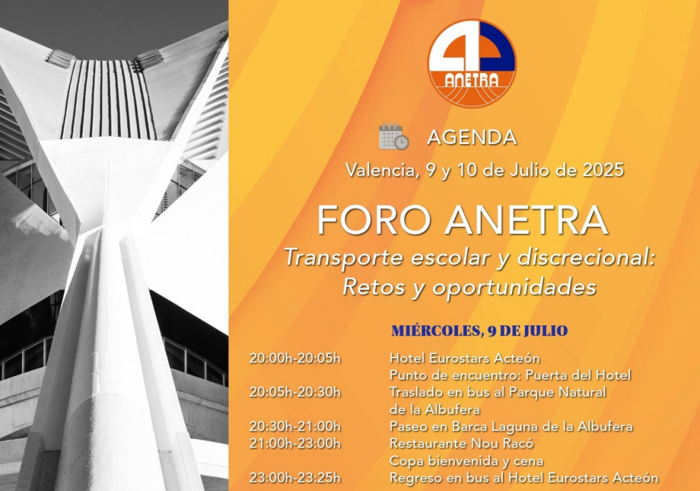 Anetra presenta la agenda del foro del transporte especial y discrecional