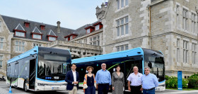 Tus de santander presenta dos autobuses electricos de king long
