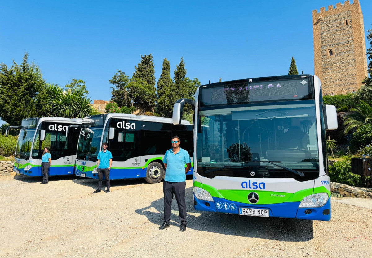 Alsa renueva la flota urbana de velez malaga con autobuses hibridos