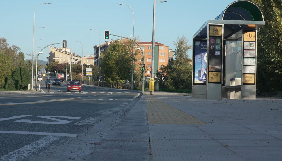 Pamplona contara con 20 paradas avanzadas de autobus