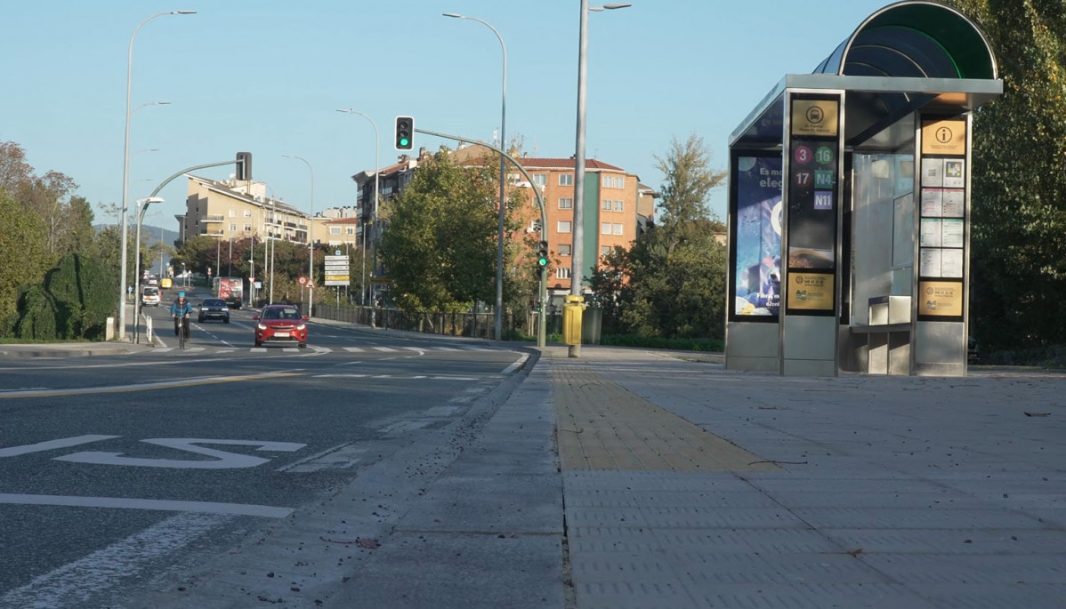 Pamplona contara con 20 paradas avanzadas de autobus