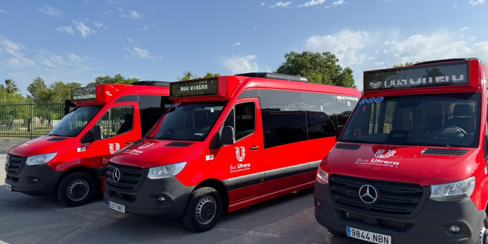 El transporte urbano de utrera estrena cuatro nuevos microbuses