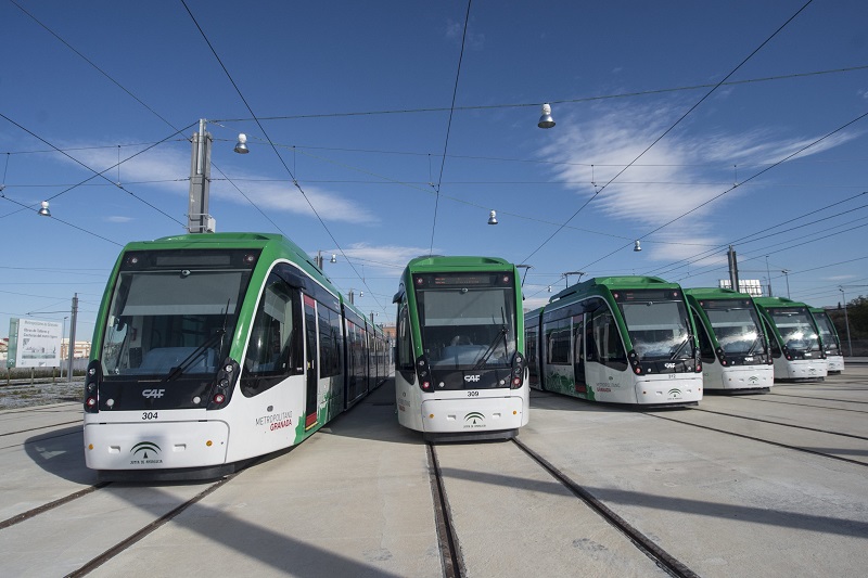 La flota de trenes ligeros está compuesta por 15 unidades.