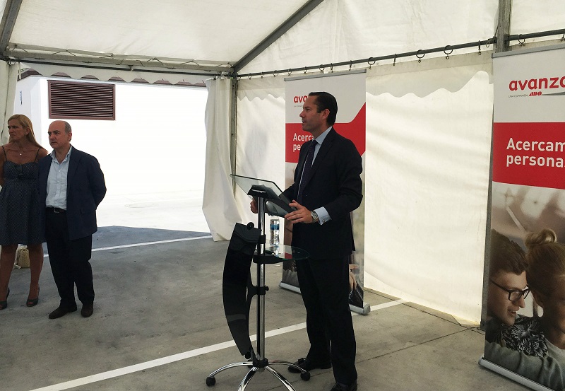 Valentín Alonso, durante su intervención en la inauguración.