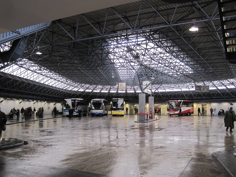 Interior de la terminal burgalesa.