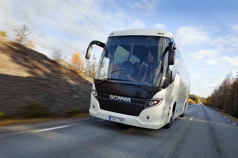 Un autocar del fabricante sueco Scania.