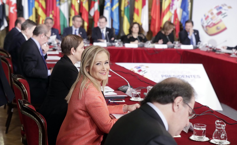 Cristina Cifuentes, en la Conferencia de Presidentes.