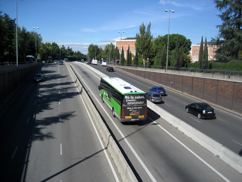 El bus-VAO de la autovía A6.
