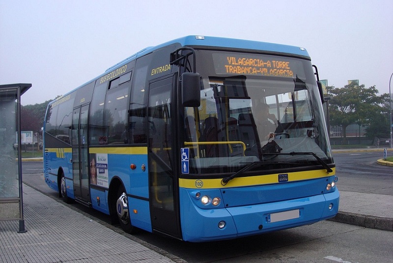 Uno de los autobuses de la empresa Pereira.