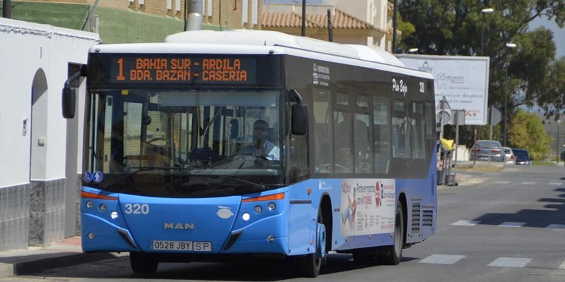 Un autobús del servicio de San Fernando.