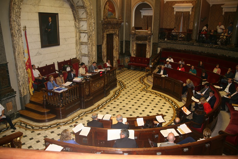 Pleno del Ayuntamiento donde se ha respaldado la moción de Giuseppe Grezzi.